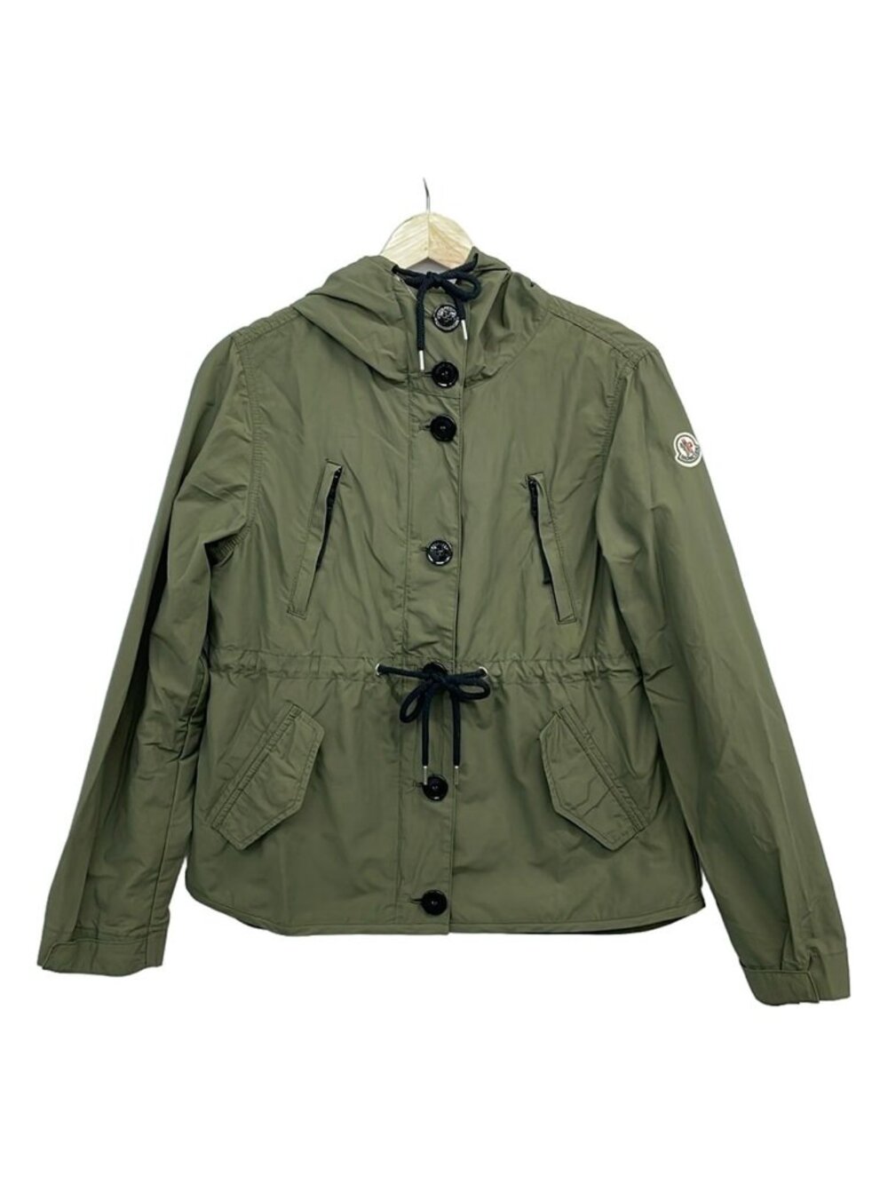 Moncler Jacket M Ancilla Khaki Zip Up Spring Fall 2